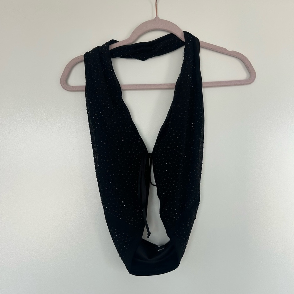 Bedazzled halter top